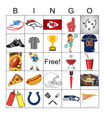 FOOTBALL Bingo Card