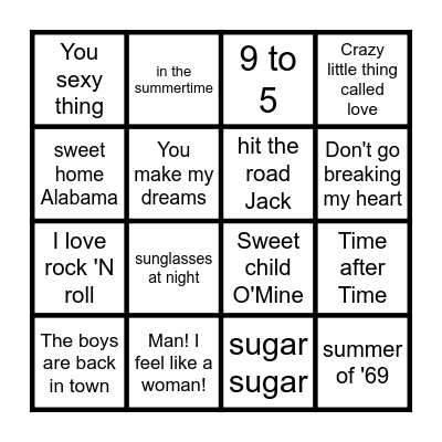 Bingo Card