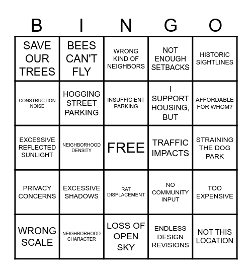 CAMBRIDGE BULLSHIT BINGO Card