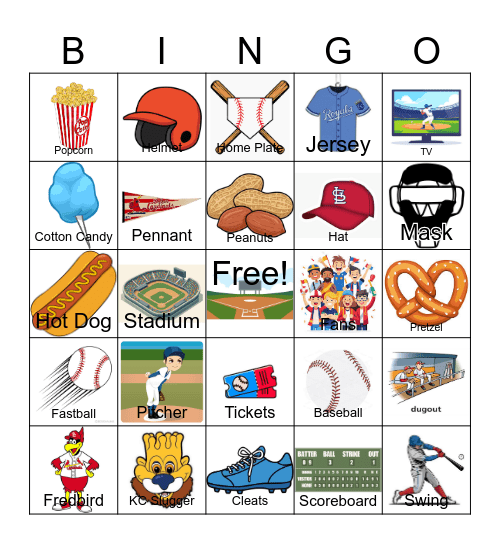 Baseball Bingo Card