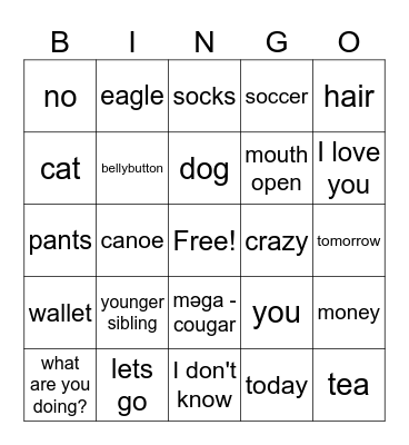 TET-MEH-EHM! Bingo Card