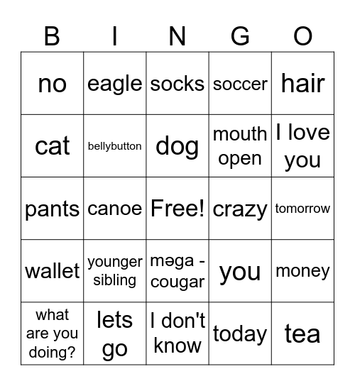 TET-MEH-EHM! Bingo Card