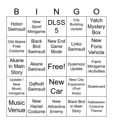 1.4 Bingo Card