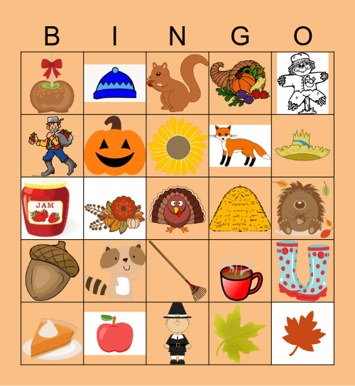 Fall is Upon Us! Bingo Card