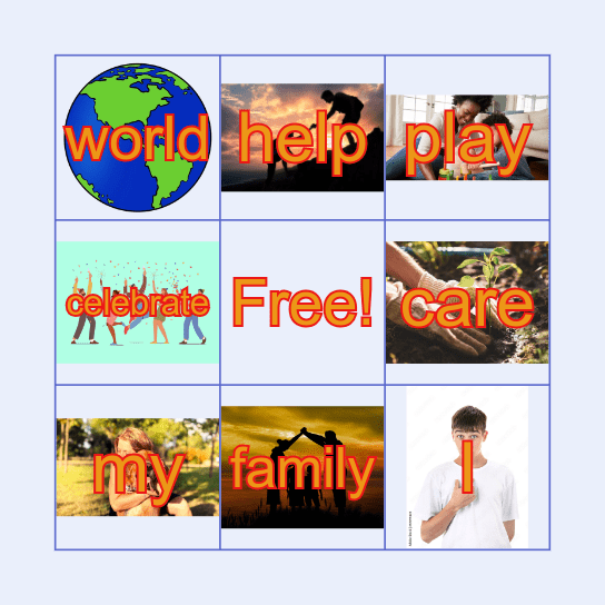 unit 1 family Bingo Card