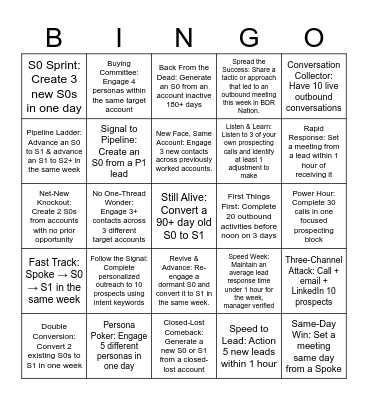 Pipeline Powerhouse BINGO 4.0 Bingo Card