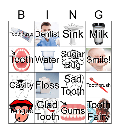 Dental Bingo Card