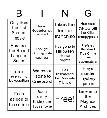 Find Someone Who... Bingo Card