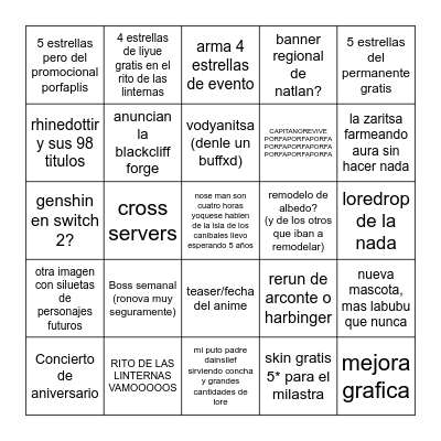 Bingo Card