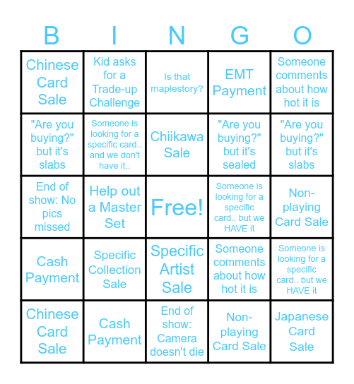 Mellow Bingo Card