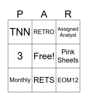 September Meeting Game 1 Bingo Card