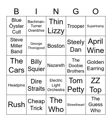 ...But then your dad kicked in the door and changed the record Bingo Card