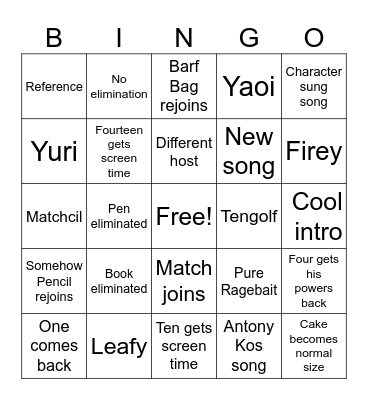 Tpot 26 prediction card Bingo Card