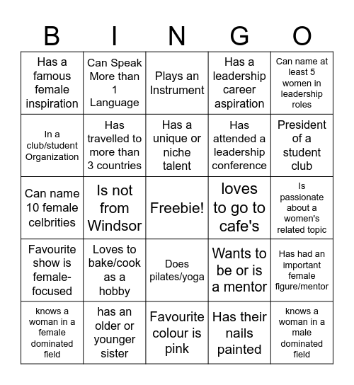 🎀 Find Someone Who... 🎀 Bingo Card