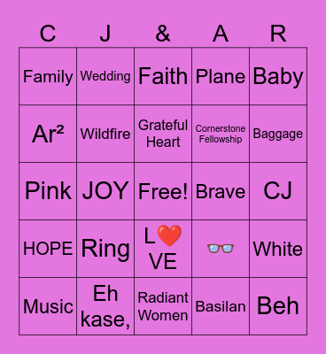 Clarisse has the 💍 Bingo Card