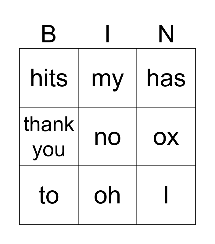 Bingo Card