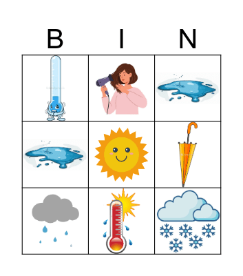 WEATHER Bingo Card