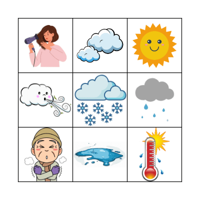 THE WEATHER Bingo Card