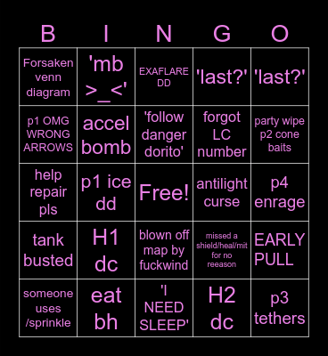 wallahi bird Bingo Card
