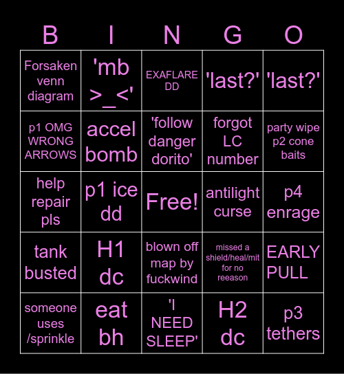 wallahi bird Bingo Card