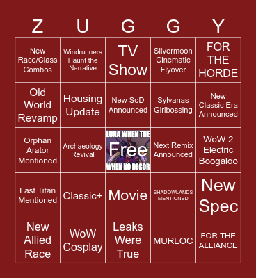 <More Zugs> Blizzingo! Bingo Card