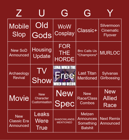 <More Zugs> Blizzingo! Bingo Card