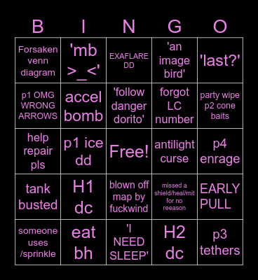 wallahi bird Bingo Card
