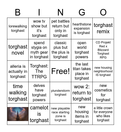 Blizzcon Bingo! Bingo Card