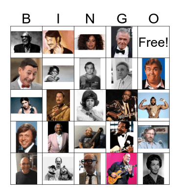 Blues Brothers Cameo Bingo Card