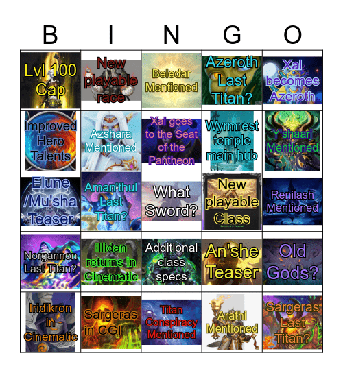 Blizzcon 2026 - Retail Bingo Card