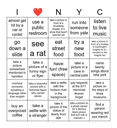 tip to taint bingo Card