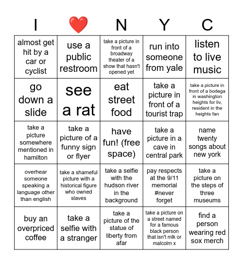 tip to taint bingo Card