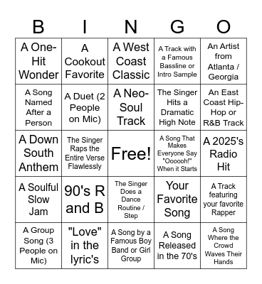 Grown Folks Collective Bingo Card