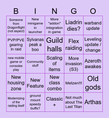 Atri a Litch bingo Card