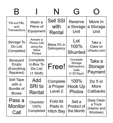 834072 Bingo Card