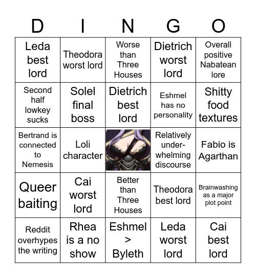 Fortune's Weave predictions Bingo Card