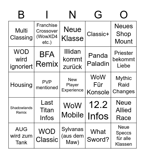 FunWithBingo Card