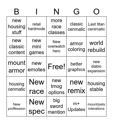 Ramona Bingo Card