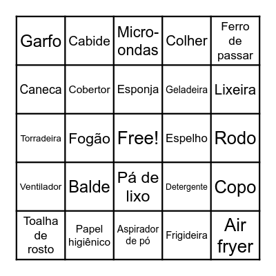 Chá de Casa Nova Bingo Card