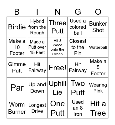 Birdie Bingo Card