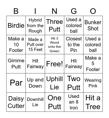 Birdie Bingo Card