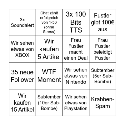 Bingo Card