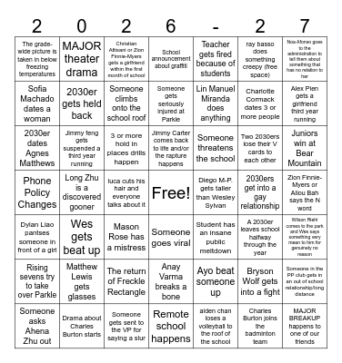 2030 Bingo Card