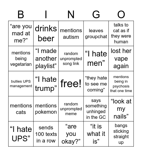 brittany bingo Card