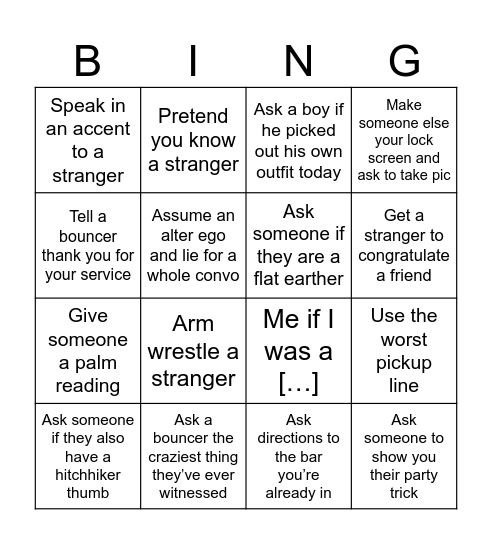 Life is so good bing Bingo Card