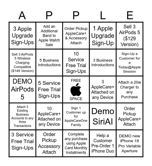 Launch Bingo Card
