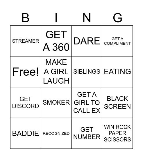 Monkey Bingo Card