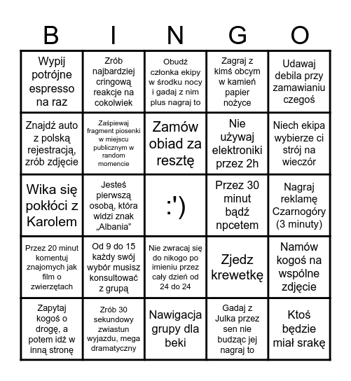 Bingo1 Bingo Card