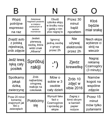 Bingo1 Bingo Card