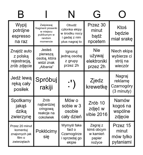 Bingo1 Bingo Card